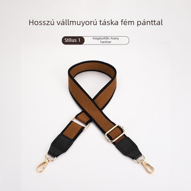 Táska vállpánt, cserélhető, nejlon, állítható csattal, modell 0002, poggyász-kiegészítők, téli 2022