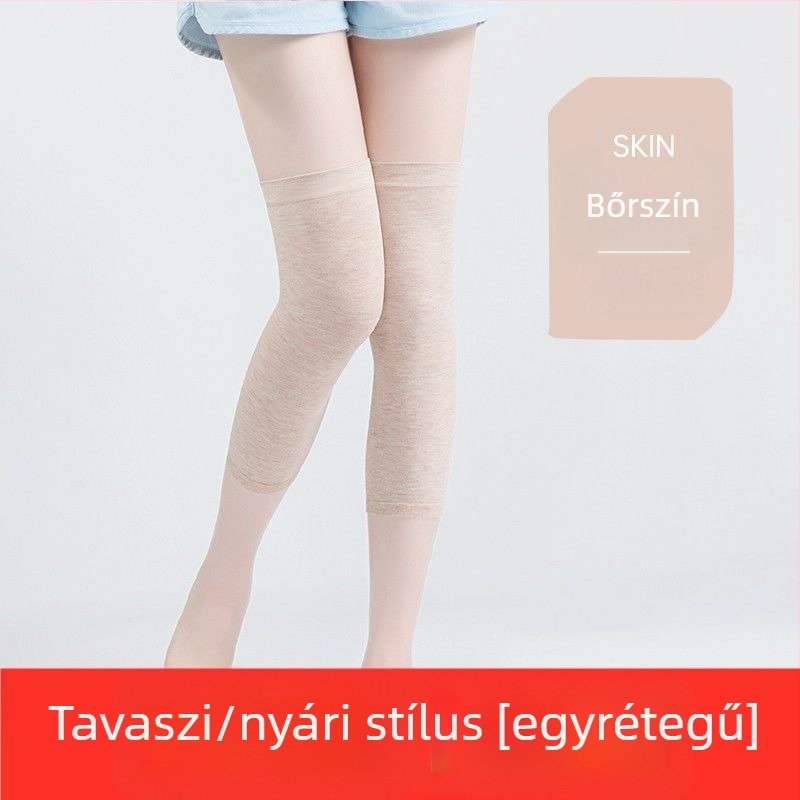 Női térd fölötti melegítőharisnya, vádli védelmével, spandex anyagból, őszre és télre, alkalmas egyéb sportokra