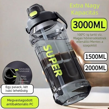 Sippy pohár, sportos stílusú szívószállal, egy kattintással felnyíló fedél, PC műanyag, magasság 7,5 cm