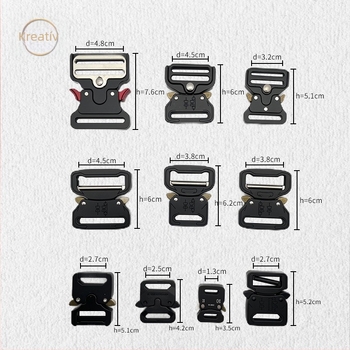 Taktikai övcsat cinkötvözetből, nagy szilárdságú, kopásálló, állítható, webbinghez kompatibilis