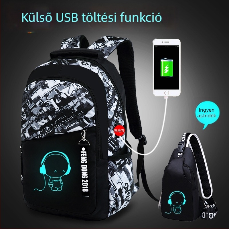 Oxford anyagú hátizsák, kapacitás alatt 20L, lélegző, vízálló és kopásálló, 15 hüvelykes laptophoz illeszkedik
