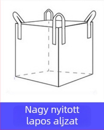 Polipropilén szövött tonnászsák, kopásálló és megerősített vastag hevederekkel, szállítási csomagoláshoz; logó nyomtatás; 1–2 t teherbírás; márka Sincerity