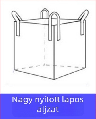 Polipropilén szövött tonnászsák, kopásálló és megerősített vastag hevederekkel, szállítási csomagoláshoz; logó nyomtatás; 1–2 t teherbírás; márka Sincerity