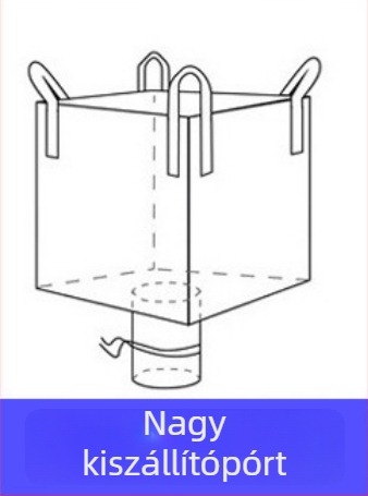Polipropilén szövött tonnászsák, kopásálló és megerősített vastag hevederekkel, szállítási csomagoláshoz; logó nyomtatás; 1–2 t teherbírás; márka Sincerity