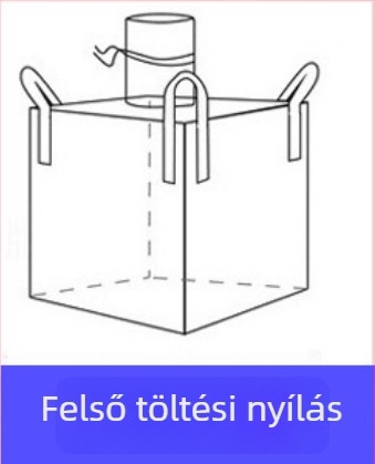 Polipropilén szövött tonnászsák, kopásálló és megerősített vastag hevederekkel, szállítási csomagoláshoz; logó nyomtatás; 1–2 t teherbírás; márka Sincerity