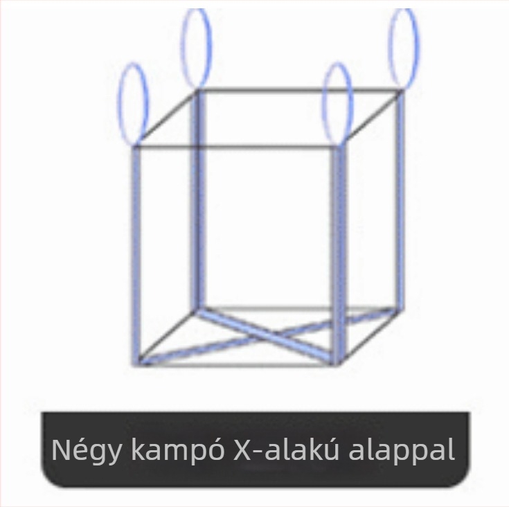 Polipropilén szövött tonnászsák, kopásálló és megerősített vastag hevederekkel, szállítási csomagoláshoz; logó nyomtatás; 1–2 t teherbírás; márka Sincerity