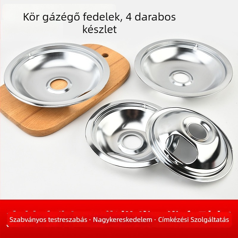 Grill égő fedél olajcsepegő tálcával, olajvisszafutó tálcával és olajtisztító tálcával; közvetlen szerelés; Type A modell; származás Yangjiang; 600 g