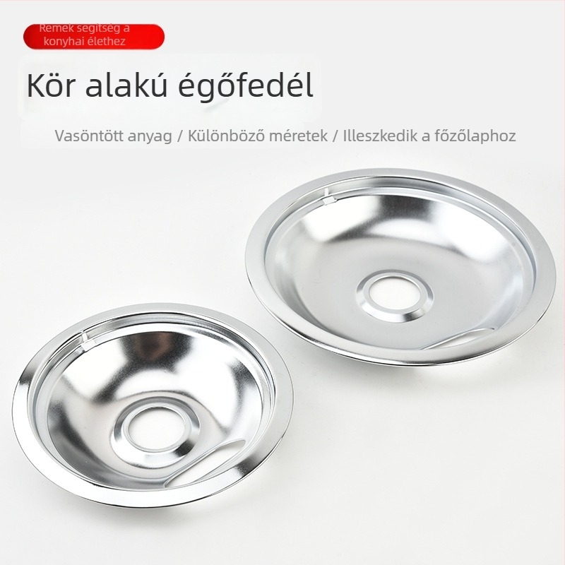 Grill égő fedél olajcsepegő tálcával, olajvisszafutó tálcával és olajtisztító tálcával; közvetlen szerelés; Type A modell; származás Yangjiang; 600 g