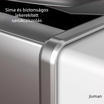 Beépített telepítésű alumínium élvédő csík, integrált hézagklipsz, konyhai munkalap szélének tömítő szegélye, Universal márka, univerzális típus