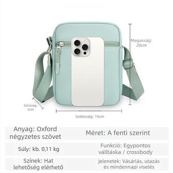 Uniszex négyzet alakú válltáska capibara mintával, ultra-könnyű PVC, anime rajz minta, gyerekes stílus, testreszabható