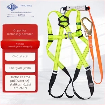 Jiangang ötpontos biztonsági öv, teljes testű magassági munkaheveder, modellek 680104, 680802, 680806