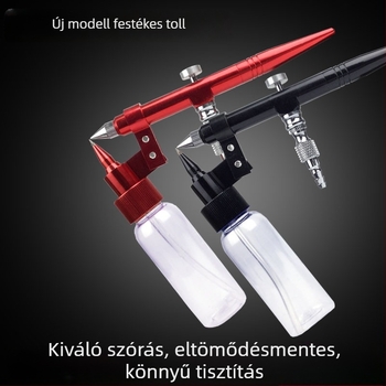 Elektromos spraypisztoly készlet, Great Craftsman; anodizált alumínium test; maximális nyomás 18-22; optimális permetezési távolság 100-200; kapacitás 50cc