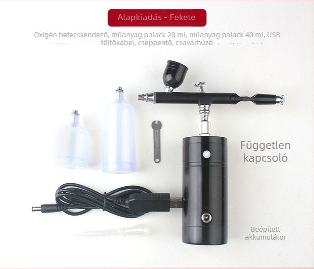 Hordozható elektromos aerográf és szórópisztoly készlet Gundam modellek festéséhez