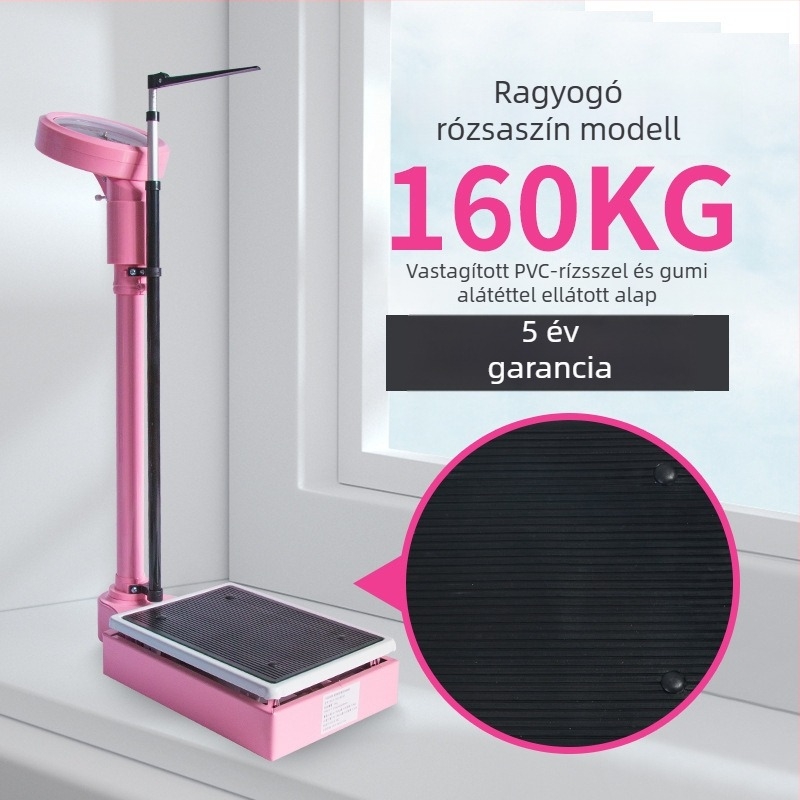 Felnőtt- és gyermek magasság- és testsúly All-in-One mérleg, Modell RTZ001, Gombos üzemmód, Okos mérleg