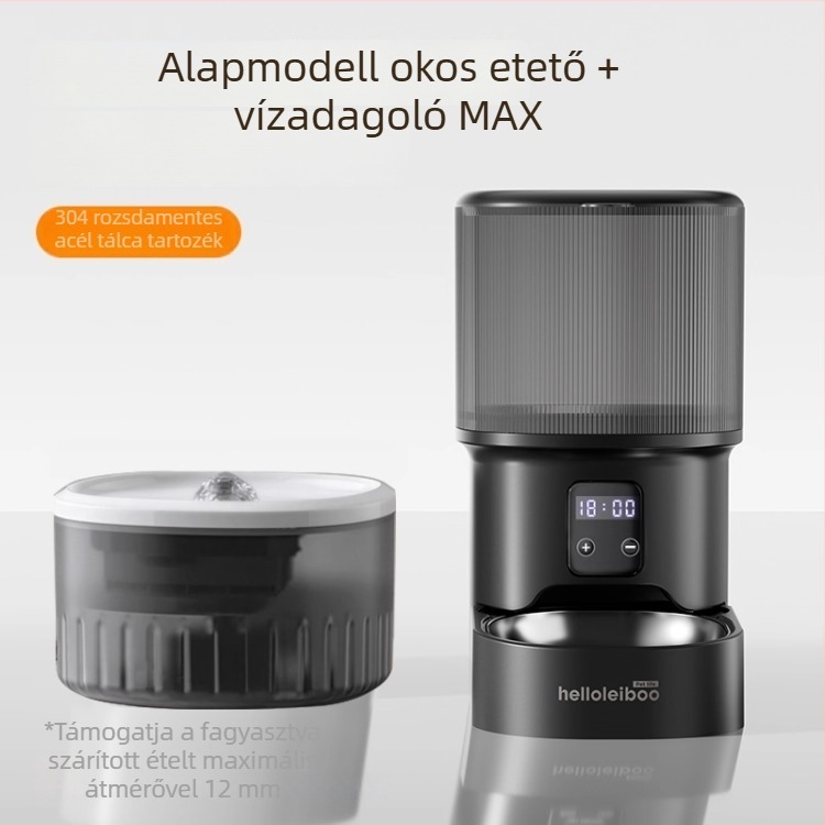Automata etető kisállatok számára időzítővel, app‑vezérléssel és beépített kamerával – leválasztható kialakítás, alkalmas kutyák és macskák számára, tömeg 2 kg, modell 2512cgcy 5000