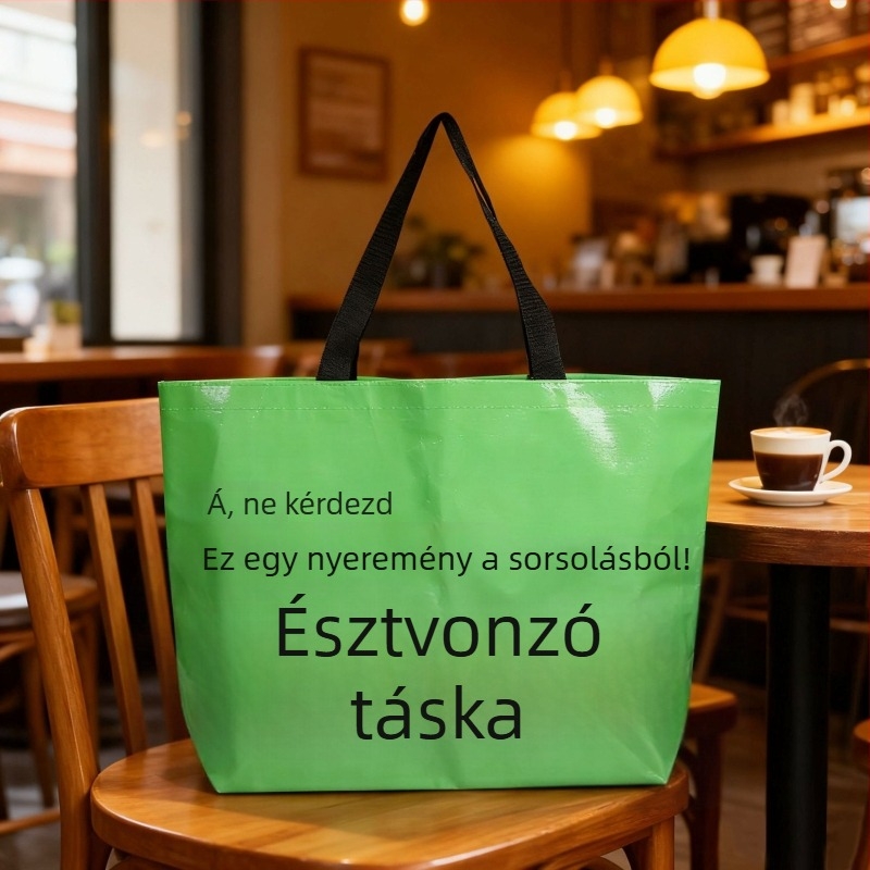 Kézi szövésű PP szövött táska laminált átlátszó réteggel, vízálló, vastagsága 140, tárolásra és csomagolásra