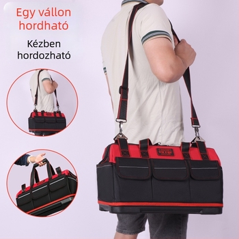 Vezetékes szerelő szerszámos táska – vászon, vízálló, kopásálló, többfunkciós, Yileqi márka