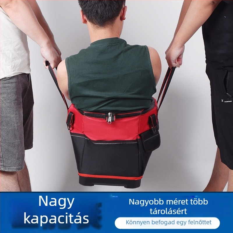 Vezetékes szerelő szerszámos táska – vászon, vízálló, kopásálló, többfunkciós, Yileqi márka