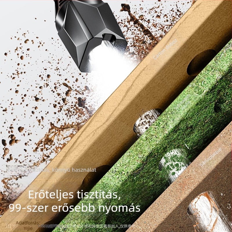 Vezeték nélküli autómosó magasnyomású vízsugárral, 25V lítium akkumulátor, elektromos vízszóró