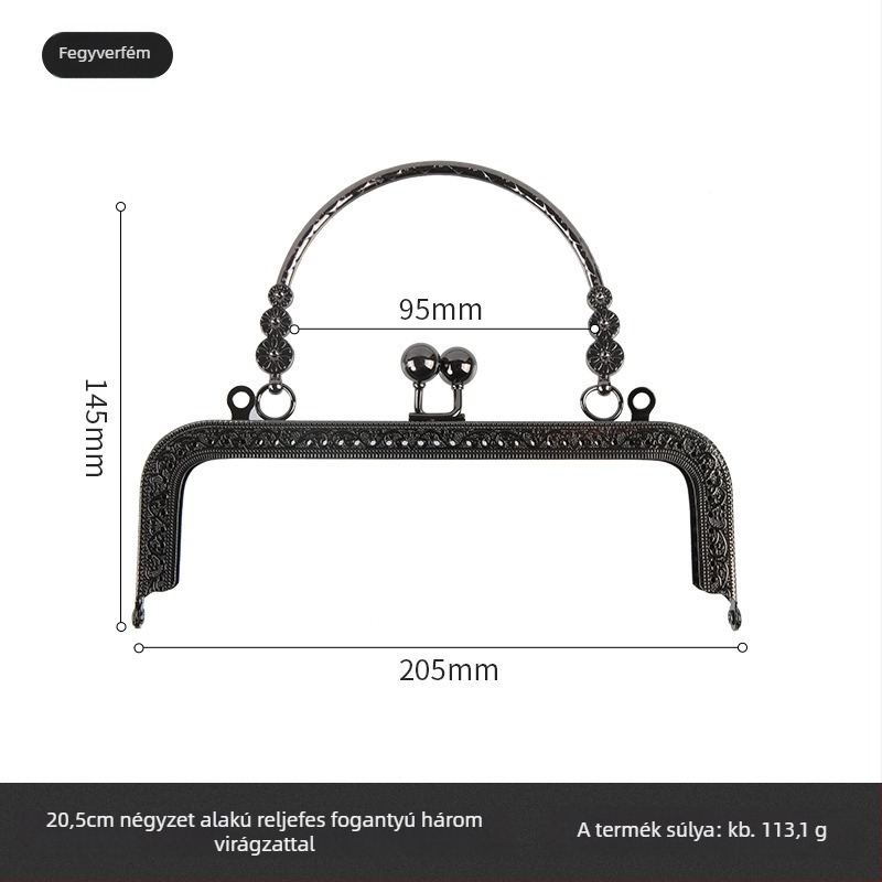 Yl zinkötvözet táska hardver – geometriai mintázat, földrengésálló, poggyász kiegészítő
