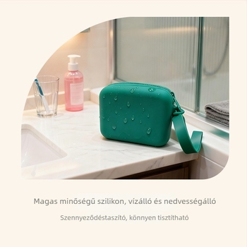 Szilikon pénztárca – mini táska, egyszínű, városi minimalist stílus, uniszex, vízálló tárolás