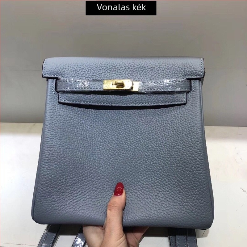 McKendall hátizsák első osztályú marhabőrből, Litchi grain textúra, kapacitás 20 L alatt, iPadhez kompatibilis, ergonómikus hátsó panel