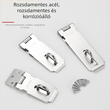 304 rozsdamentes acélból készült szekrényajtó zár, modell 002, Fire lele, polírozott felület