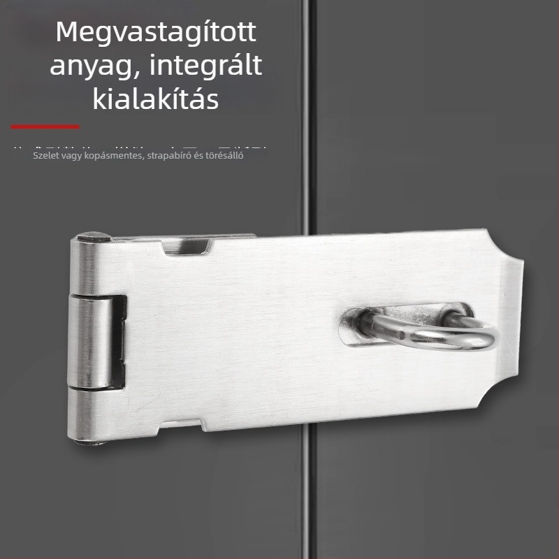 304 rozsdamentes acélból készült szekrényajtó zár, modell 002, Fire lele, polírozott felület