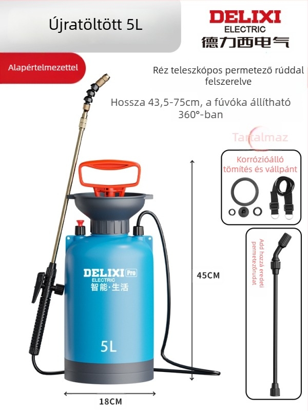 Sprayer készlet, műanyag, háromrészes, termékkód Dlx-pqw5