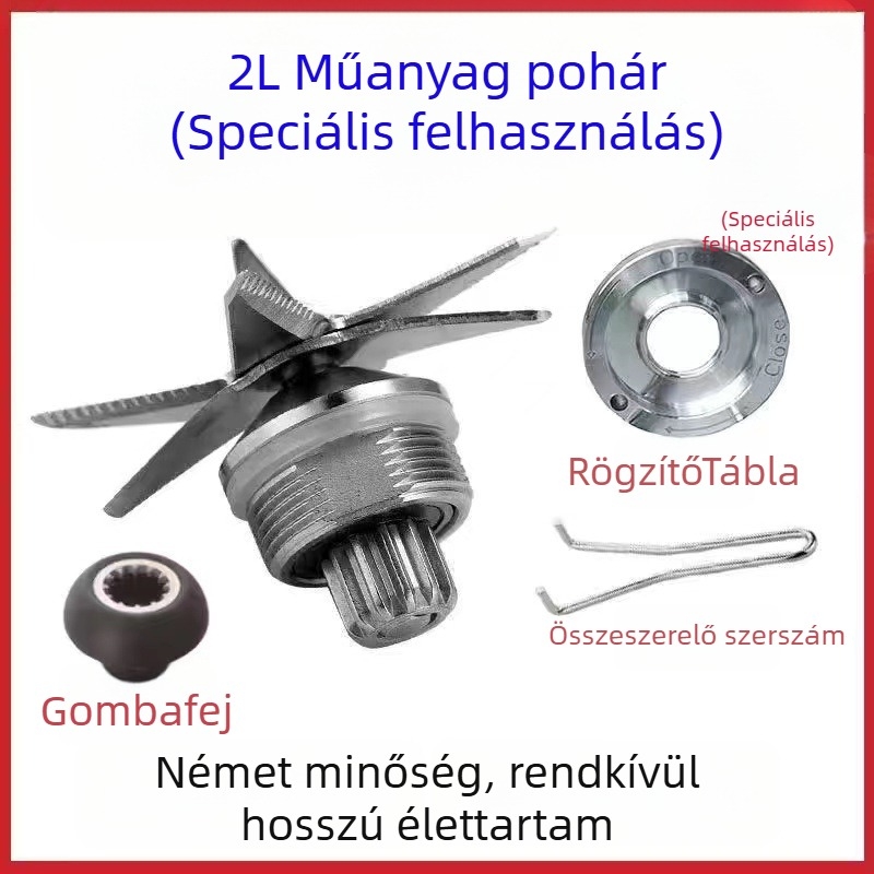 Turmixgép tartozékkészlet, modell 010-767, szójatejhez, keveréshez és őrléshez tartozékok, összeszerelés szükséges