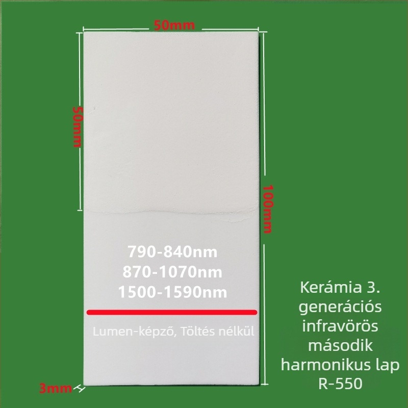 Infravörös lézer frekvenciadobó lap detektálókártya, 1550 nm-es detektálás, fénymodulátor, konverzió és pozícionálás, kijelzőkártya 1064/10600