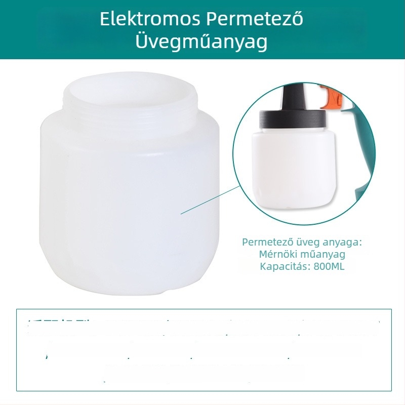 Elektronikus permetezőpisztoly kiegészítő készlet, rozsdamentes acél öntöző kanna