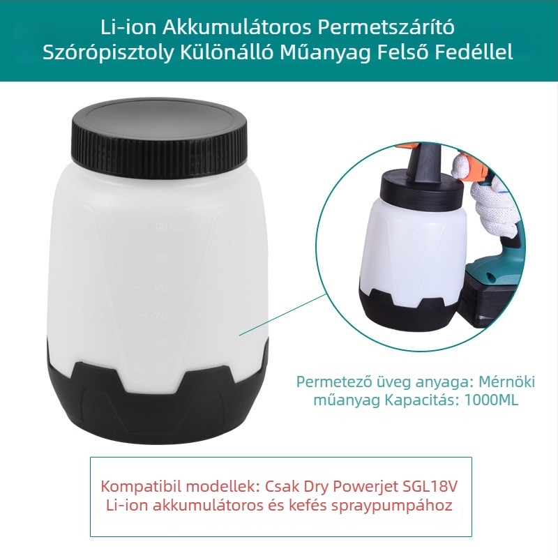 Elektronikus permetezőpisztoly kiegészítő készlet, rozsdamentes acél öntöző kanna