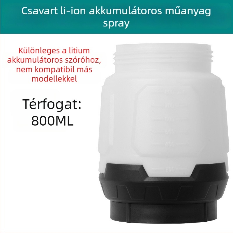 Elektronikus permetezőpisztoly kiegészítő készlet, rozsdamentes acél öntöző kanna