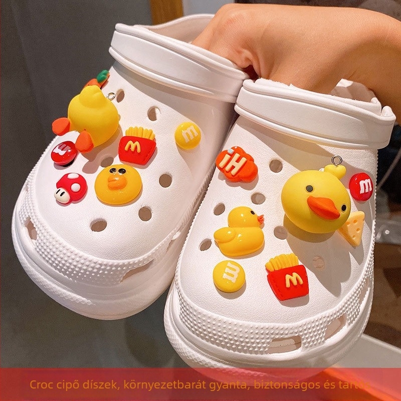 Crocs cipőcsat dekor - gyanta virágok cipőkhöz