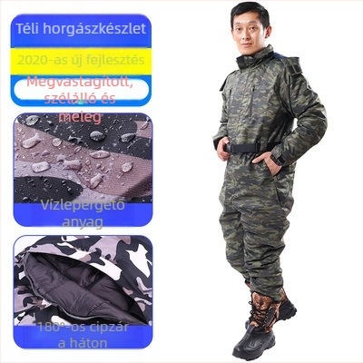 Alacsony hőmérsékletű overall hűtőtárolókhoz, téli munkaruha pamut béleléssel, vízálló Taslon anyag