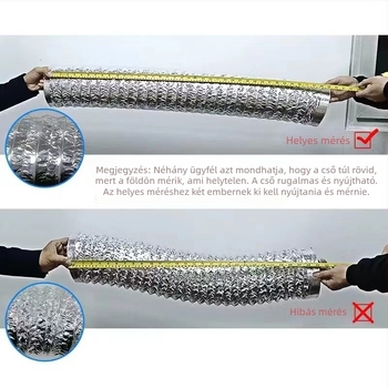 Konyhai elszívócső – univerzális alumínium fólia tömlő, levegő kimenet (Modell: Other; Telepítés: forduljon az ügyfélszolgálathoz; Méretek: konzultáljon; Nettó súly: konzultáljon)