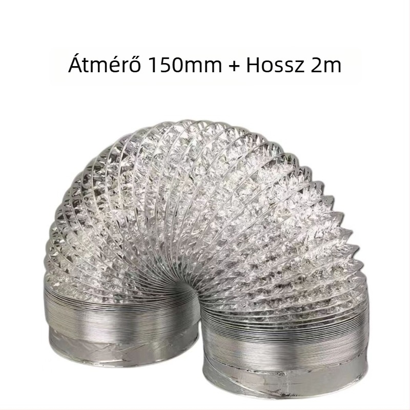 Konyhai elszívócső – univerzális alumínium fólia tömlő, levegő kimenet (Modell: Other; Telepítés: forduljon az ügyfélszolgálathoz; Méretek: konzultáljon; Nettó súly: konzultáljon)
