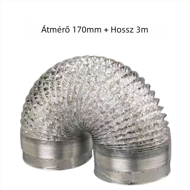 Konyhai elszívócső – univerzális alumínium fólia tömlő, levegő kimenet (Modell: Other; Telepítés: forduljon az ügyfélszolgálathoz; Méretek: konzultáljon; Nettó súly: konzultáljon)