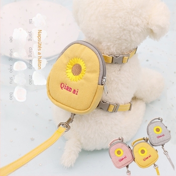 Macska póráz visszahúzható, állítható, poliészter kötél, macskáknak