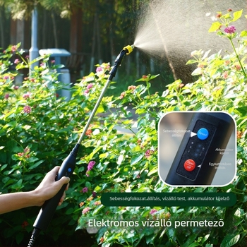 Elektromos permetezőpisztoly kerti öntözéshez, többfunkciós automata, kompakt kis permetező