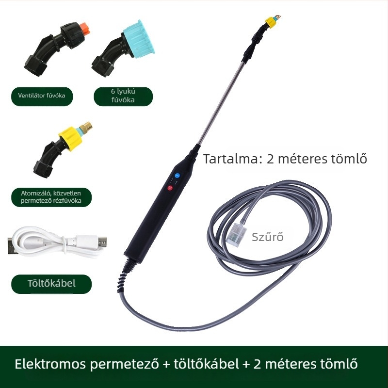 Elektromos permetezőpisztoly kerti öntözéshez, többfunkciós automata, kompakt kis permetező