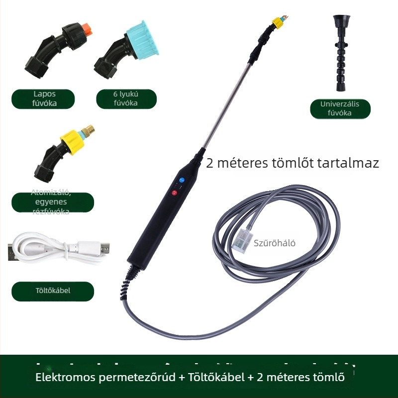 Elektromos permetezőpisztoly kerti öntözéshez, többfunkciós automata, kompakt kis permetező