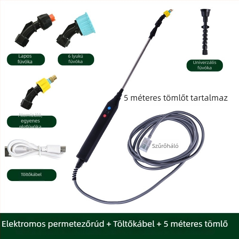 Elektromos permetezőpisztoly kerti öntözéshez, többfunkciós automata, kompakt kis permetező
