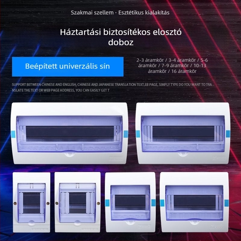 PZ30 műanyag áramkör-elosztó doboz, vízálló, háztartási használatra, felület- vagy rejtett szereléshez, szivárgás elleni védelem