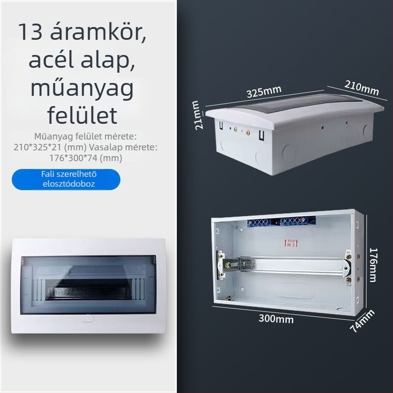 PZ30 műanyag áramkör-elosztó doboz, vízálló, háztartási használatra, felület- vagy rejtett szereléshez, szivárgás elleni védelem