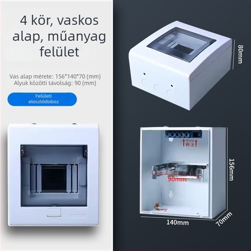 PZ30 műanyag áramkör-elosztó doboz, vízálló, háztartási használatra, felület- vagy rejtett szereléshez, szivárgás elleni védelem