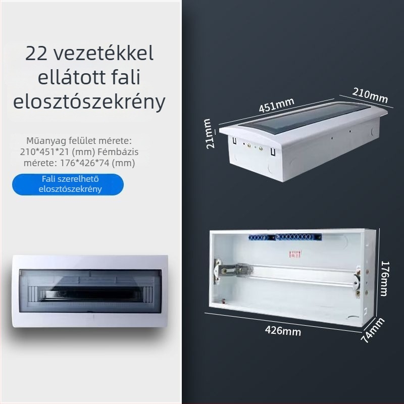 PZ30 műanyag áramkör-elosztó doboz, vízálló, háztartási használatra, felület- vagy rejtett szereléshez, szivárgás elleni védelem