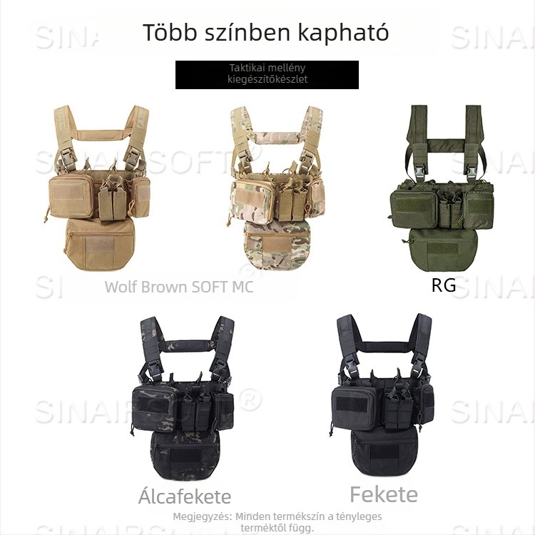 Könnyű harci mellény CS, többfunkciós gyorskioldóval, 1000D nylon, taktikai mellény