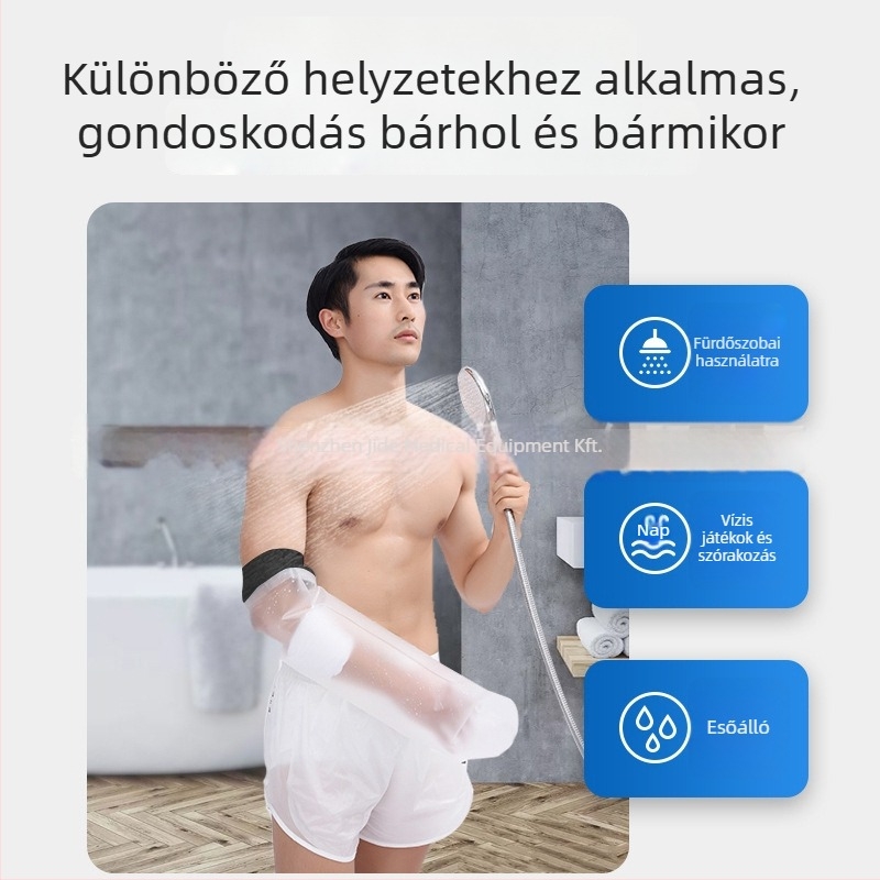 Vízálló fürdőfedő gipszhez – Neopren + PVC, Kangyubao, Súly 100, Törések és sebek esetén, Műtét utáni használat